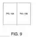 Fig. 10 - Pixel interleaving configurations for use in high definition electronic sign displays