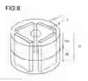 Fig. 09 - Permanent magnet electric motor having slits and projections to minimize irreversible demagnetization