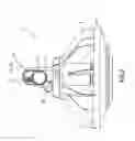 Fig. 04 - Poultry feed distribution system with feeding devices having rotatable attachment parts with drop tubes hingedly connected thereto
