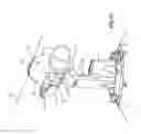 Fig. 11 - Poultry feed distribution system with feeding devices having rotatable attachment parts with drop tubes hingedly connected thereto