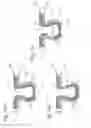 Fig. 10 - Nonwoven material having discrete three-dimensional deformations with wide base openings that are base bonded to additional layer