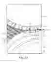Fig. 19 - Nonwoven material having discrete three-dimensional deformations with wide base openings that are base bonded to additional layer