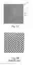 Fig. 30 - Nonwoven material having discrete three-dimensional deformations with wide base openings that are base bonded to additional layer