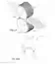 Fig. 21 - Nonwoven material having discrete three-dimensional deformations with wide base openings and specific fiber concentrations