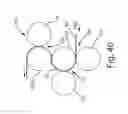 Fig. 32 - Nonwoven Material Having Discrete Three-Dimensional Deformations With Wide Base Openings That are Tip Bonded to Additional Layer
