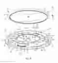 Fig. 09 - Exercise apparatus having a stationary inner platform and an outer annular member rotatably connected thereto