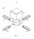 Fig. 02 - Soft robotic actuator attachment hub and grasper assembly, reinforced actuators, and electroadhesive actuators