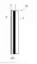 Fig. 01 - Multilayered structure having a liquid layer on the surface thereof