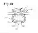Fig. 06 - Apparatus having forming members with surface texture for making nonwoven material having discrete three-dimensional deformations with wide base openings