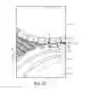 Fig. 19 - Apparatus having forming members with surface texture for making nonwoven material having discrete three-dimensional deformations with wide base openings