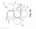 Fig. 32 - Apparatus having forming members with surface texture for making nonwoven material having discrete three-dimensional deformations with wide base openings
