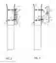 Fig. 03 - Quick release cladding system for door, window, sloped and vertical glazing systems frames, and the like