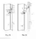 Fig. 12 - Quick release cladding system for door, window, sloped and vertical glazing systems frames, and the like