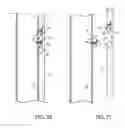 Fig. 13 - Quick release cladding system for door, window, sloped and vertical glazing systems frames, and the like