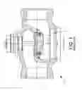 Fig. 02 - Balanced globe valve assembly