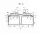 Fig. 18 - Bidirectional lighting apparatus with light emitting diodes