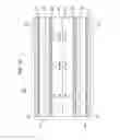 Fig. 74 - Bidirectional lighting apparatus with light emitting diodes