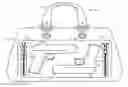 Fig. 01 - Secure personal item carrier weapon concealment compartment system