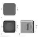 Fig. 03 - Camera housing for a square-profile camera