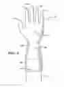 Fig. 03 - GLOVE WITH A WIDENED CUFF AREA