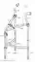 Fig. 03 - Independently adjusting multi-legged modular walker/cane assembly