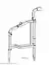 Fig. 11 - Independently adjusting multi-legged modular walker/cane assembly