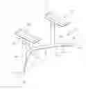 Fig. 01 - HEIGHT-ADJUSTABLE SUPPORT STRUCTURE FOR A WORKTOP AND HEIGHT-ADJUSTABLE TABLE COMPRISING SAID SUPPORT STRUCTURE