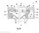 Fig. 22 - Surgical access device including lateral moving seal cooperating with bellows attached to proximal wall of cannula housing
