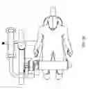 Fig. 37 - Functional training equipment with multiple movement planes used for lower body exercises