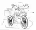 Fig. 01 - Electric motorcycles having crash bars and methods for modifying an electric motorcycle to include crash bars