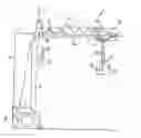 Fig. 01 - Crane comprising a crane cantilever arm, wherein the current is supplied to the load hook and/or crane trolley via a rope transmitting tractive forces