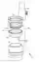 Fig. 01 - Offsetting dual flush adapter