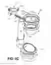 Fig. 10 - Offsetting dual flush adapter