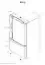 Fig. 02 - Refrigerator having a rotatable door for the ice making compartment forming the exterior appearance