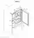Fig. 12 - Refrigerator having a rotatable door for the ice making compartment forming the exterior appearance