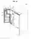 Fig. 15 - Refrigerator having a rotatable door for the ice making compartment forming the exterior appearance