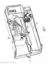 Fig. 08 - Refrigerator ice compartment latch and cover