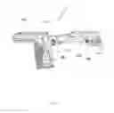 Fig. 18 - Conversion kit with a rail system for a paintball marker having a hinged portion