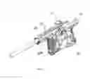 Fig. 24 - Conversion kit with a rail system for a paintball marker having a hinged portion