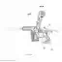 Fig. 29 - Conversion kit with a rail system for a paintball marker having a hinged portion