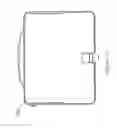 Fig. 43 - Electronic tablet case and firearm holder