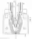 Fig. 05 - Head stack assembly with a flexible printed circuit having a mouth centered between arms