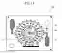 Fig. 11 - Light-emitting device having a plurality of concentric light transmitting areas