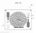 Fig. 13 - Light-emitting device having a plurality of concentric light transmitting areas