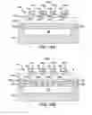 Fig. 22 - Capacitive coupled resonator and filter device with comb electrodes and support frame separation from piezoelectric layer