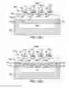 Fig. 22 - Capacitive coupled resonator and filter device with comb electrodes and support pillars separating piezoelectric layer