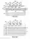 Fig. 23 - Capacitive coupled resonator and filter device with comb electrodes and support pillars separating piezoelectric layer