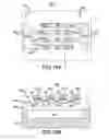 Fig. 24 - Capacitive coupled resonator and filter device with comb electrodes and support pillars separating piezoelectric layer