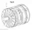 Fig. 13 - Rotating electrical machine comprising at least one stator and at least two rotors