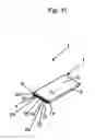Fig. 13 - Easy fold combination sun shade and case for handheld electronic devices